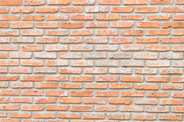 Red brick wall textured background with copy space