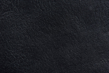Macro of black leather