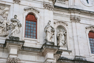 Basilica da Estrela cathedral in Lissbon, Portugal. Catholic cathedral and west Christianity. Architectural sight in historic center in Baroque and classicism style