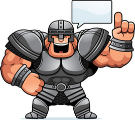 Cartoon Warrior Talking