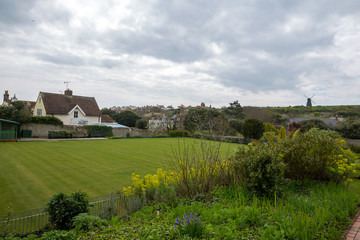 Beautiful spring landscape in Rottingdean.