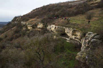 Fototapeta na wymiar Hills in Crimea near Bakhchisarai (Crimea)