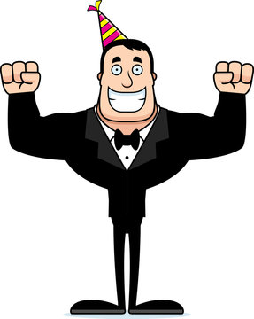 recommend clip art: Cartoon Smiling Partygoer