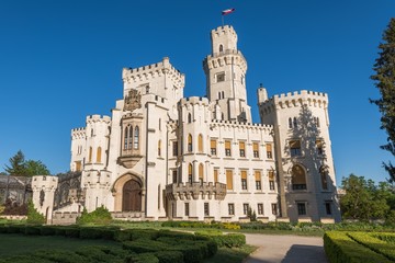 Fototapeta na wymiar Gothic castle Hluboka nad Vltavou