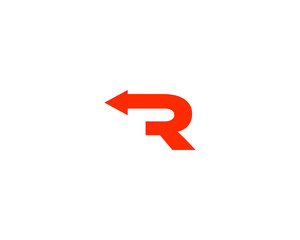 r letter arrow logo