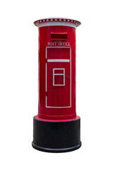 Red post office box britain