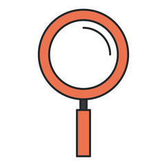 magnifying glass isolated icon vector illustration design