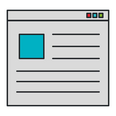 webpage template windows icon vector illustration design