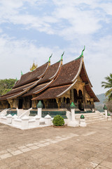 View of the Buddhist Wat Xieng Thong temple (