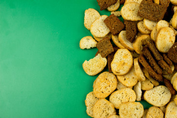 Snacks. Food concept. Empty space for text and design