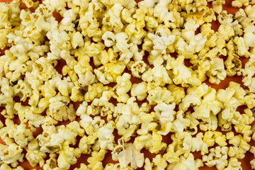 Popcorn background. Food concept.