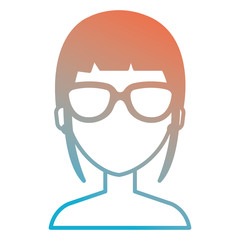 beautiful and young woman shirtless character vector illustration design
