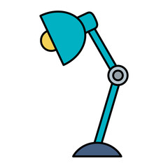 office desk lamp icon vector illustration design
