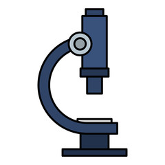 microscope laboratory isolated icon vector illustration design