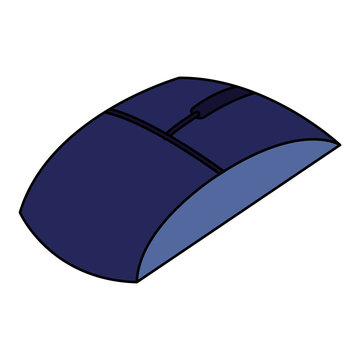 computer mouse isometric icon vector illustration design