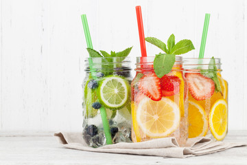 Fresh lemonade jar