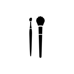 Makeup brushes for blush and lipstick vsecot icon