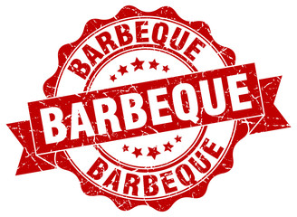 barbeque stamp. sign. seal