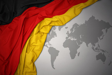 waving national flag of germany.