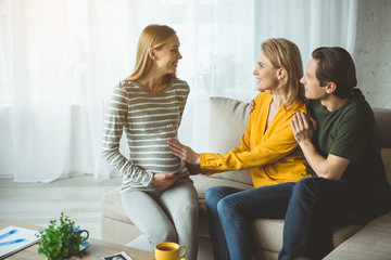 Thank you. Glad childless family is expressing their happiness while talking to surrogate expectant...