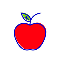 apple line vector icons