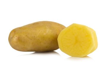 potato fresh half potato isolated on white background