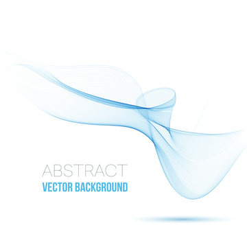 Abstract vector background, transparent waved lines for brochure, website, flyer design.