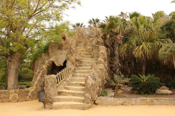 Parkanlage im Zentrum von Cadiz in Andalusien