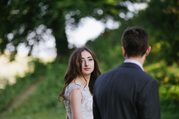 Fototapeta premium happy wedding couple 