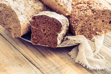 composition with fresh bread