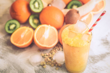 Orange Juice Fresh with Fruit