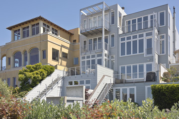 San Francisco california residential architecture.