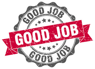 Obraz premium good job stamp. sign. seal
