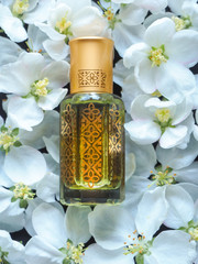 Natural oil for relaxation and bliss. Traditional Arabic oud incense.