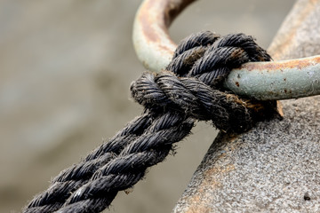 Rope and anchor ring