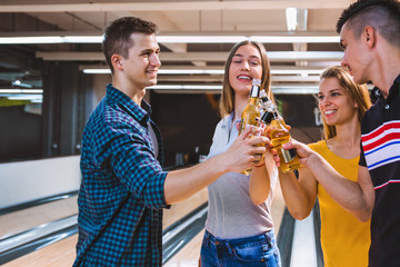 Happy hour at bowling alley