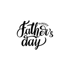 Happy Father's Day lettering typography composition for postcard, card, invitation. Greeting card. Vector calligraphy banner EPS 10. Dad logo, badge, icon.  