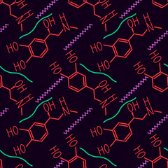 Seamless epinephrine pattern © elyomys