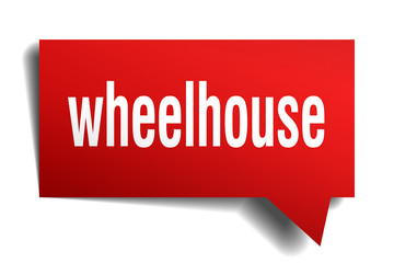 wheelhouse red 3d speech bubble © Aquir