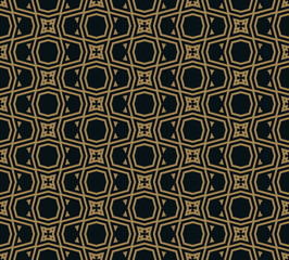 abstract seamless ornament pattern vector illustration woth gold color