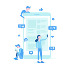 Poster of social media communication