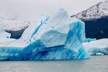 Iceberg on Argentino lake near El Calafate in Patagonia