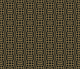 abstract seamless ornament pattern vector illustration woth gold color