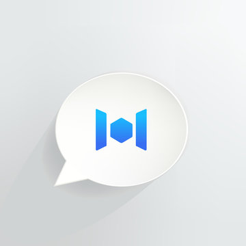 Mixin Cryptocurrency Coin Speech Bubble Background