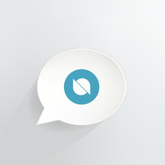 Ontology Cryptocurrency Coin Speech Bubble Background