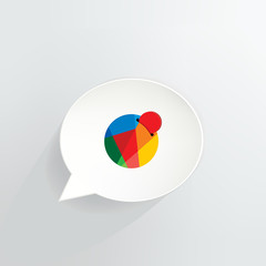 Reddcoin Cryptocurrency Coin Speech Bubble Background