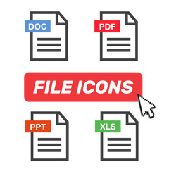 File download icon. Document text, symbol web format information. Pdf icon