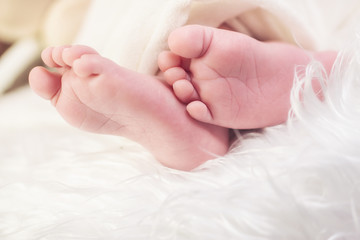 baby foot , newborn baby 