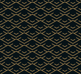 Vector seamless pattern. Modern stylish texture. Repeating geometric tiles from striped elements