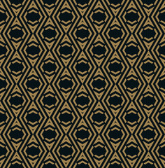 abstract seamless ornament pattern vector illustration woth gold color
